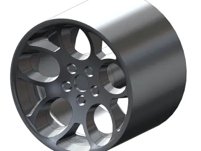 Set of wheels for your scale model of Lambo Acosta 3D print model