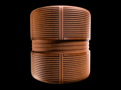 Slatted Wood Panel material Texture