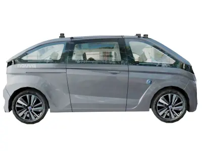 NAVYA Autonom Cab 2018 Low polygon Low-poly 3D model