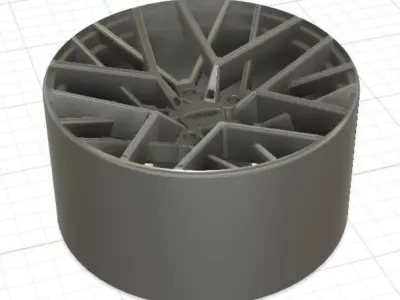 TSW Sebring Wheels with Tires and Brakes for 3D Print 3D print model