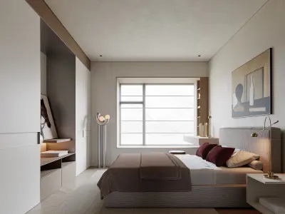 Bedroom interior scenes 3D model