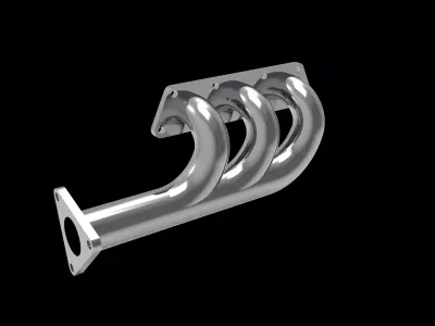 Exhaust manifold - CATIA 3D print model
