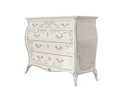 The Rococo-Inspired Luxury Chest of Drawers by MODENESE 3D model