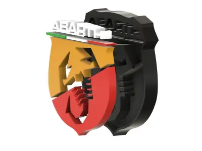 Abarth Logo Two Versions Available 3D print model