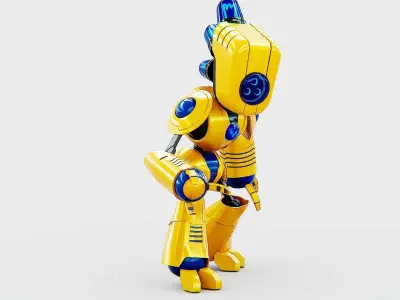 TOY BOT LOOPY  Rigged for Unreal Engine - Unity - MIXAMO  3D model