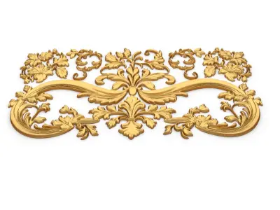 Classic carved decor ornament 423 3D model