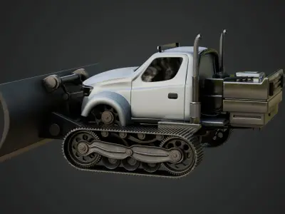 Snow Plow Truck 3D model