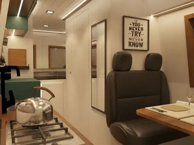 Caravan Design Iveco daily 3D model