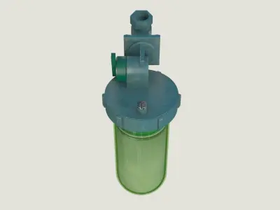 Boiler Filter 3D comleted of textures and PBR materials Low-poly 3D model