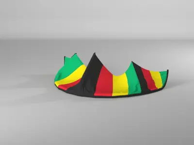 Inflatable Kite for water extreme sport 3D model