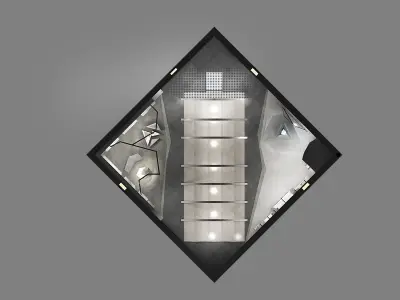 exhibitionx Low-poly 3D model