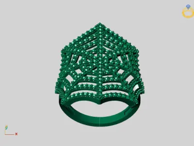 Vintage Womens Diamond Ring Women Rings 3dmodels 3D print model 3D print model purchase