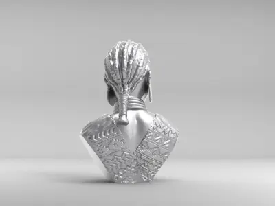 African Woman  3D print model