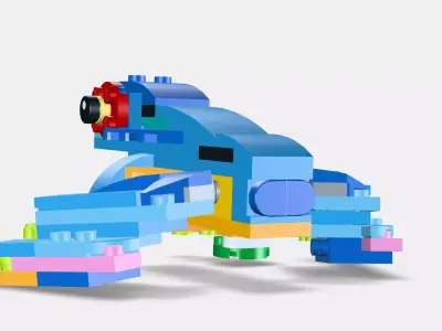 LEGO Creator 3in1 Exotic Parrot 31136 Low-poly 3D model