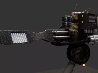 Sci Fi Sentry Gun Free low-poly 3D model