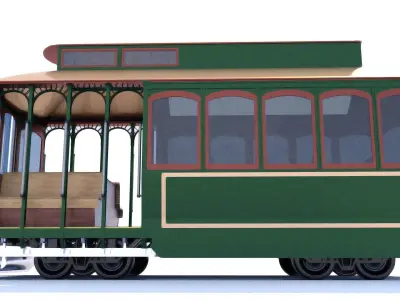 Street Tram 3D model