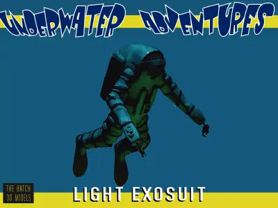 Nuytco sport exosuit Low-poly 3D model