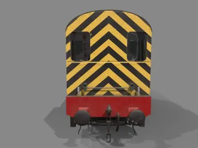 Class 08 Diesel Low-poly 3D model