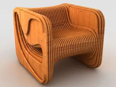 Parametric Chair 01 3D model