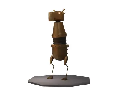 Clockwork Knight Free low-poly 3D model