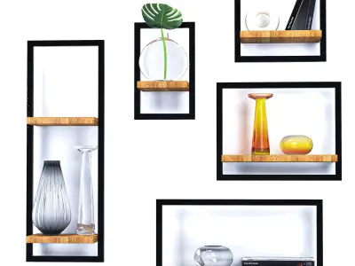 shelf decorativ Free 3D model