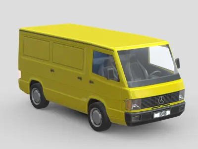 MercedesBenz MB100 1988 Low-poly 3D model