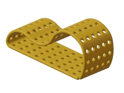 Plastic Exquisite Perforated Lounge Toy 3D model