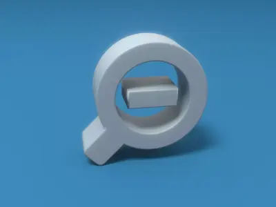 Zoom Out Low-poly 3D model