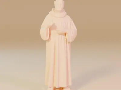 Saint Francis of Assisi 3D model