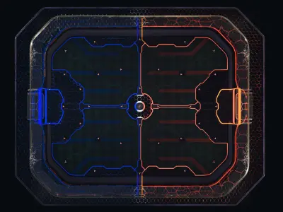 Rocket League DFH Stadium -  PBR Realistic 3D model