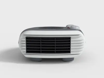 PORTABLE FAN HEATER Low-poly 3D model