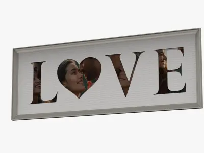 Love Sign Frame 3D model