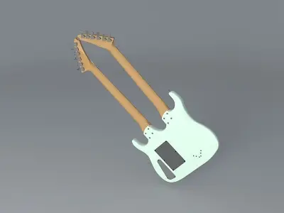 Buddy Blaze Custom  Double neck guitar Free 3D model