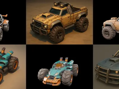 Gt one Car bundle 13 pack 100 glb 3D model