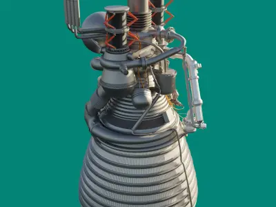J-2 Rocket Engine 3D model