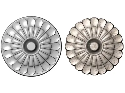 Round Rosette for plaster and woodworking 3D print model