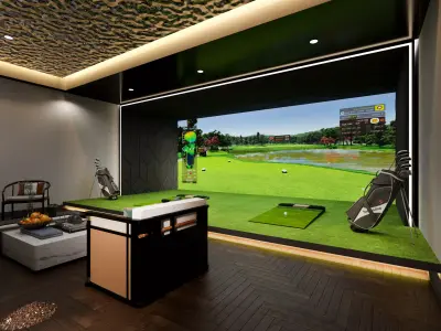 spin golf Low-poly 3D model