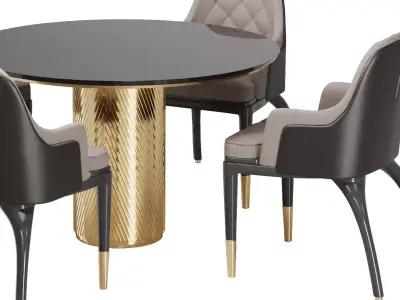 Dinning chair and table49 3D model