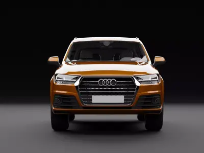 Audi Q7 Tfsi e Orange Dark 3D model