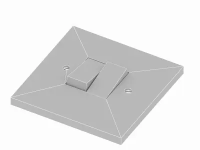 Light switch low-poly Free low-poly 3D model
