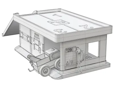 LILLABO Garage Ikea 3D model