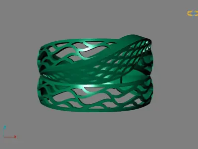 Fancy Womens Rings Plain Rings Ready STL 3DM Models Rings 3D print model 31