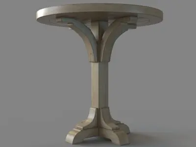 Highland Ridge Bistro Pub Table 3D model