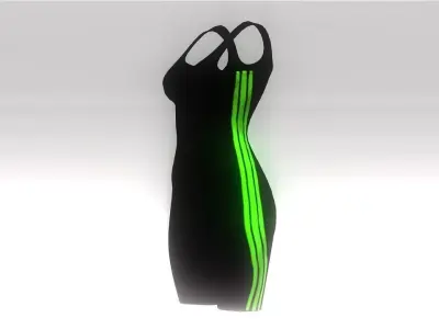 Fitness suit Low-poly 3D model