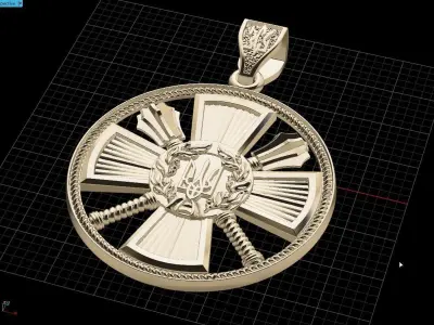 Ukranian Army Emblems 3D print model