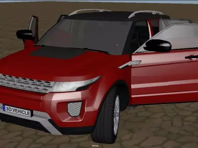 Rang Rover Low-poly 3D model