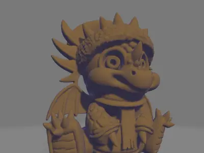 Frosty the Dragon 3D model