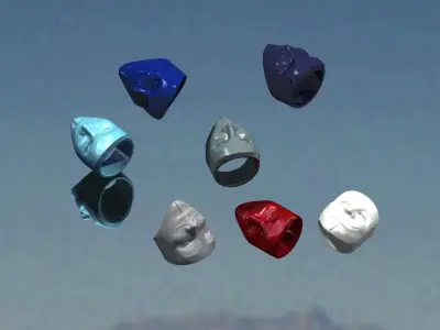 Anonymous ring 3D print model