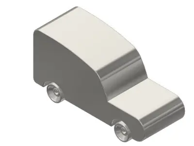 Titanium Toy Car 3D print model