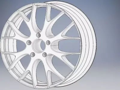 car rim Low-poly 3D model